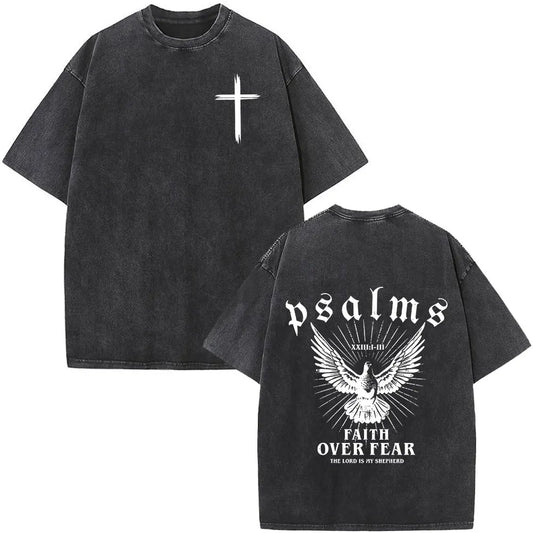 Lord's Plan: Faith Over Fear Psalms Tees